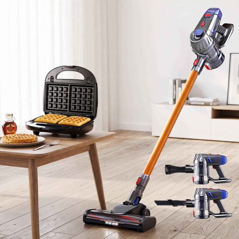 Devanti K7 Cordless Stick Vacuum Cleaner plus 3-in-1 Sandwich Maker In Australia - Darrahopens