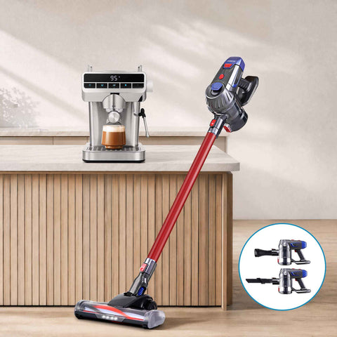Devanti K7 Cordless Stick Vacuum Cleaner plus Coffee Maker Machine Espresso In Australia - Darrahopens
