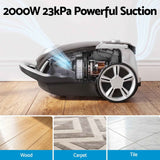 DEVANTI Bagged Vacuum Cleaner Powerful Suction for Carpet Wood Tile Floor In Australia - Darrahopens