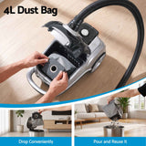 DEVANTI Bagged Vacuum Cleaner Powerful Suction for Carpet Wood Tile Floor In Australia - Darrahopens