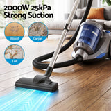 Devanti Vacuum Cleaner Bagless Canister 2000W 25kPa Powerful Suction 4L