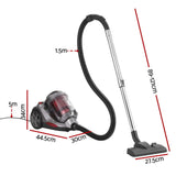 Devanti Vacuum Cleaner Bagless Canister 2000W 25kPa Powerful Suction 4L