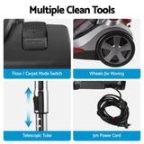 Devanti Vacuum Cleaner Bagless Canister 2000W 25kPa Powerful Suction 4L