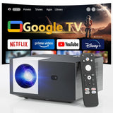 Devanti Video Project 4K 1080P Official Google TV 5G Wifi Home Cinema