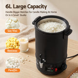 Devanti 6L Wax Melter Candle Making 1520W Melting Pot Furnace Quick Pour Spout Soy Soap