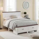 Artiss Queen Wooden Bed Frame and 2 Bedside Table Bedroom Furniture Set In Australia - Darrahopens