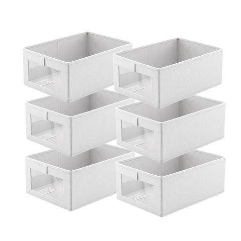Artiss 6 Pack Linen Closet Organizers and Storage Foldable Clothing Bins In Australia - Darrahopens