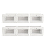 Artiss 6 Pack Linen Closet Organizers and Storage Foldable Clothing Bins In Australia - Darrahopens