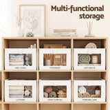 Artiss 6 Pack Linen Closet Organizers and Storage Foldable Clothing Bins In Australia - Darrahopens