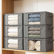 Artiss 6 Packs Clothes Storage Bags 35L Foldable Closet Organizer Storage Bins