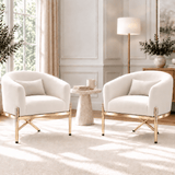 Darrahopens Furniture > Bar Stools & Chairs > Arm Chairs & Recliners Artiss Armchair Velvet Lounge Accent Chair Nursing Sofa White, Single Sofa Armchair for Living Room, Bedroom, Office and Vanity. In Australia - Darrahopens
