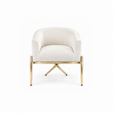 Darrahopens Furniture > Bar Stools & Chairs > Arm Chairs & Recliners Artiss Armchair Velvet Lounge Accent Chair Nursing Sofa White, Single Sofa Armchair for Living Room, Bedroom, Office and Vanity. In Australia - Darrahopens