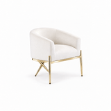Darrahopens Furniture > Bar Stools & Chairs > Arm Chairs & Recliners Artiss Armchair Velvet Lounge Accent Chair Nursing Sofa White, Single Sofa Armchair for Living Room, Bedroom, Office and Vanity. In Australia - Darrahopens