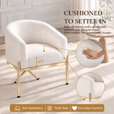 Darrahopens Furniture > Bar Stools & Chairs > Arm Chairs & Recliners Artiss Armchair Velvet Lounge Accent Chair Nursing Sofa White, Single Sofa Armchair for Living Room, Bedroom, Office and Vanity. In Australia - Darrahopens