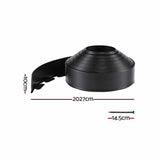 Green Fingers Garden Edging 60ft 30pcs Flexible Garden Border Plastic Lawn Edging Black
