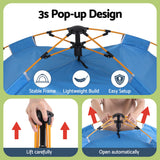 Weisshorn Camping Tent Instant Tent Pop up 2 Person Outdoor Hiking Tents Hiking Blue
