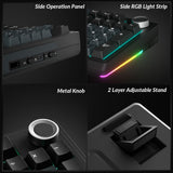 SOLAKAKA Ki99 Pro 99-Key Gasket Mechanical Keyboard Tri-Mode Hot-Swap Knob