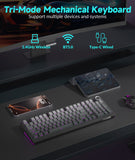 SOLAKAKA Ki99 Pro 99-Key Gasket Mechanical Keyboard Tri-Mode Hot-Swap Knob In Australia - Darrahopens