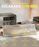SOLAKAKA Ki99 Pro 99-Key Gasket Mechanical Keyboard Tri-Mode Hot-Swap Knob In Australia - Darrahopens