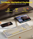 SOLAKAKA Ki99 Pro 99-Key Gasket Mechanical Keyboard Tri-Mode Hot-Swap Knob In Australia - Darrahopens