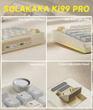 SOLAKAKA Ki99 Pro 99-Key Gasket Mechanical Keyboard Tri-Mode Hot-Swap Knob