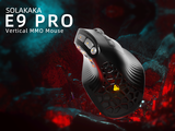 SOLAKAKA E9 Pro Vertical MMO Mouse Tri-Mode 36000 DPI 8000Hz PAW3395 In Australia - Darrahopens
