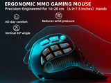 SOLAKAKA E9 Pro Vertical MMO Mouse Tri-Mode 36000 DPI 8000Hz PAW3395