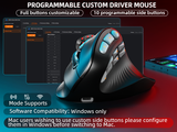 SOLAKAKA E9 Pro Vertical MMO Mouse Tri-Mode 36000 DPI 8000Hz PAW3395