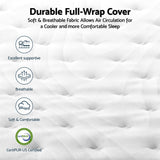 RoomSense Queen 30cm Latex Mattress Medium Firm Bundle, Pine Bed Frame