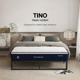 RoomSense Queen 30cm Latex Hybrid Mattress Bundle with Metal Bed Frame