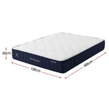 RoomSense Double 26cm Firm Mattress Bundle with Oatmeal Wooden Bed Frame In Australia - Darrahopens