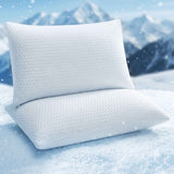 ROOMSENSE Cooling Memory Foam Pillow 2 Pack, Anti-Flattening Bed Pillows for Hot Sleepers, Adjustable Shredded Gel Side Sleeper Pillow for Neck Support, Washable Cover, 72x50x15cm In Australia - Darrahopens