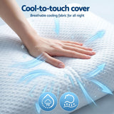 ROOMSENSE Cooling Memory Foam Pillow 2 Pack, Anti-Flattening Bed Pillows for Hot Sleepers, Adjustable Shredded Gel Side Sleeper Pillow for Neck Support, Washable Cover, 72x50x15cm In Australia - Darrahopens