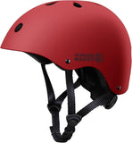 OutdoorMaster Youth & Kids Bike Helmet - Adjustable Multi-Sports Skateboard Helmet with Removable Liners for Balance Bike, Toddler Scooter, One Wheel Hoverboard-Red-L