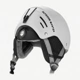 OutdoorMaster Kelvin II Ski Helmet - Snow Sport Helmet Snowboard Helmet for Men Women & Youth White L