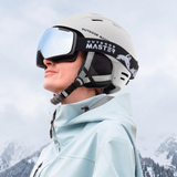 OutdoorMaster Kelvin II Ski Helmet - Snow Sport Helmet Snowboard Helmet for Men Women & Youth White L