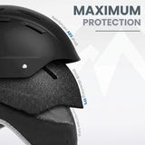 OutdoorMaster Kelvin II Ski Helmet - Snow Sport Helmet Snowboard Helmet for Men Women & Youth White L