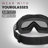 OutdoorMaster OTG Ski Goggles - Over Glasses Ski/Snowboard Goggles for Men, Women & Youth - 100% UV Protection-OM-5 In Australia - Darrahopens