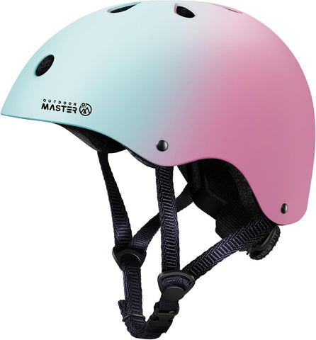 OutdoorMaster Youth & Kids Bike Helmet - Adjustable Multi-Sports Skateboard Helmet with Removable Liners for Balance Bike, Kids Scooter, One Wheel Hoverboard,Graffiti-style helmet-Dinoverse Madness-Medium
