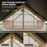 Weisshorn Inflatable A-Frame Tent with Extended Side Awning, Basecamp
