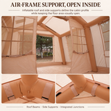 Weisshorn Inflatable Cabin Tent 300x400cm Side Awning Roof Skylight