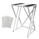 Dryer Stand Over Front Loading Washing Machine, 100kg Heavy Duty Steel Stacking Kit, 102x67x60cm Space Saving Shelf for Small Home, Anti-Slip Rubber Surface, Fits Tumble Dryers & Washers, White