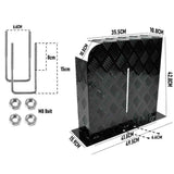 Alpen Outdoor Base 2mm Aluminum Diesel Heater Fuel Tank Cover, Heavy Duty Protective Guard for 10L 15L Tanks, Simple Installation,Left Side,Safe UV & Impact Shield, Ideal for Camping & RV