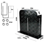 Alpen Outdoor Base 2mm Aluminum Diesel Heater Fuel Tank Cover, Heavy Duty Protective Guard for 10L 15L Tanks, Simple Installation, Double Side,Safe UV & Impact Shield, Ideal for Camping & RV