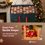 Jingle Jollys Christmas Baubles Storage Box 128 Slots Decor Ornaments Container In Australia - Darrahopens