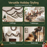 Jingle Jollys 20M Christmas Tinsel Garland Mixed Colors Xmas Party Decoration
