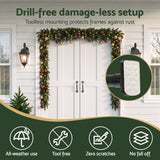 Jingle Jollys Christmas Garland Hook Wreath Hanger Fits 85-160CM Door No Drill