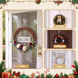 Jingle Jollys 2x Suction Cup Hooks Heavy Duty Christmas Wreath Hanger Window 5kg