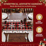 Jingle Jollys Christmas Table Runner Snowflake 190x32CM Dining Party Decor Linen