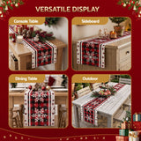 Jingle Jollys Christmas Table Runner Snowflake 190x32CM Dining Party Decor Linen